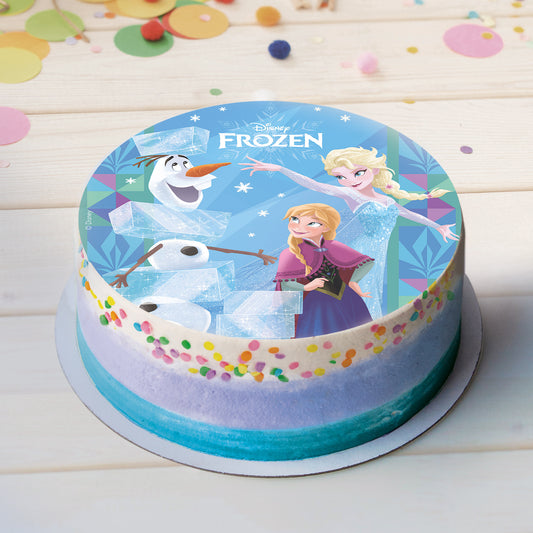 OBLEA PARA TARTAS DE FROZEN REDONDA DE 20CM