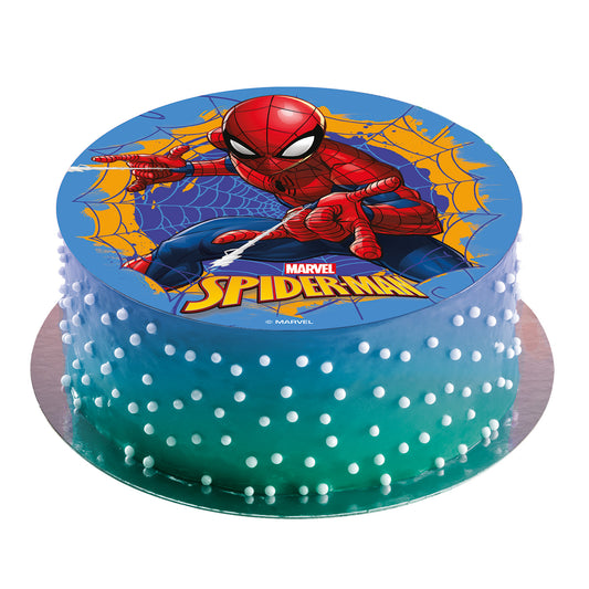 OBLEA PARA TARTAS DE SPPIDERMAN REDONDA DE 20CM