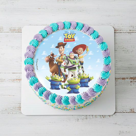OBLEA PARA TARTAS DE TOY STORY REDONDA DE 20CM