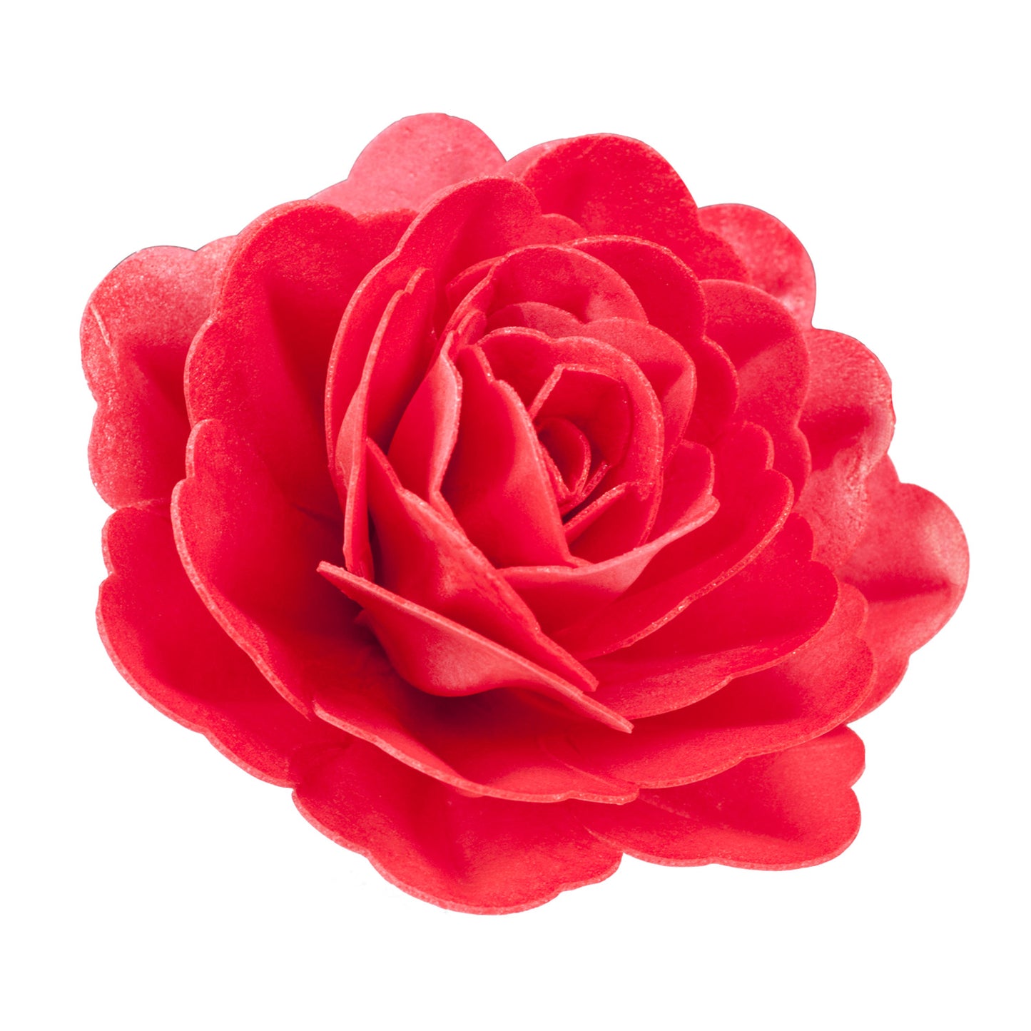 ROSA GIGANTE DE OBLEA COLOR ROJO 12,5 CM