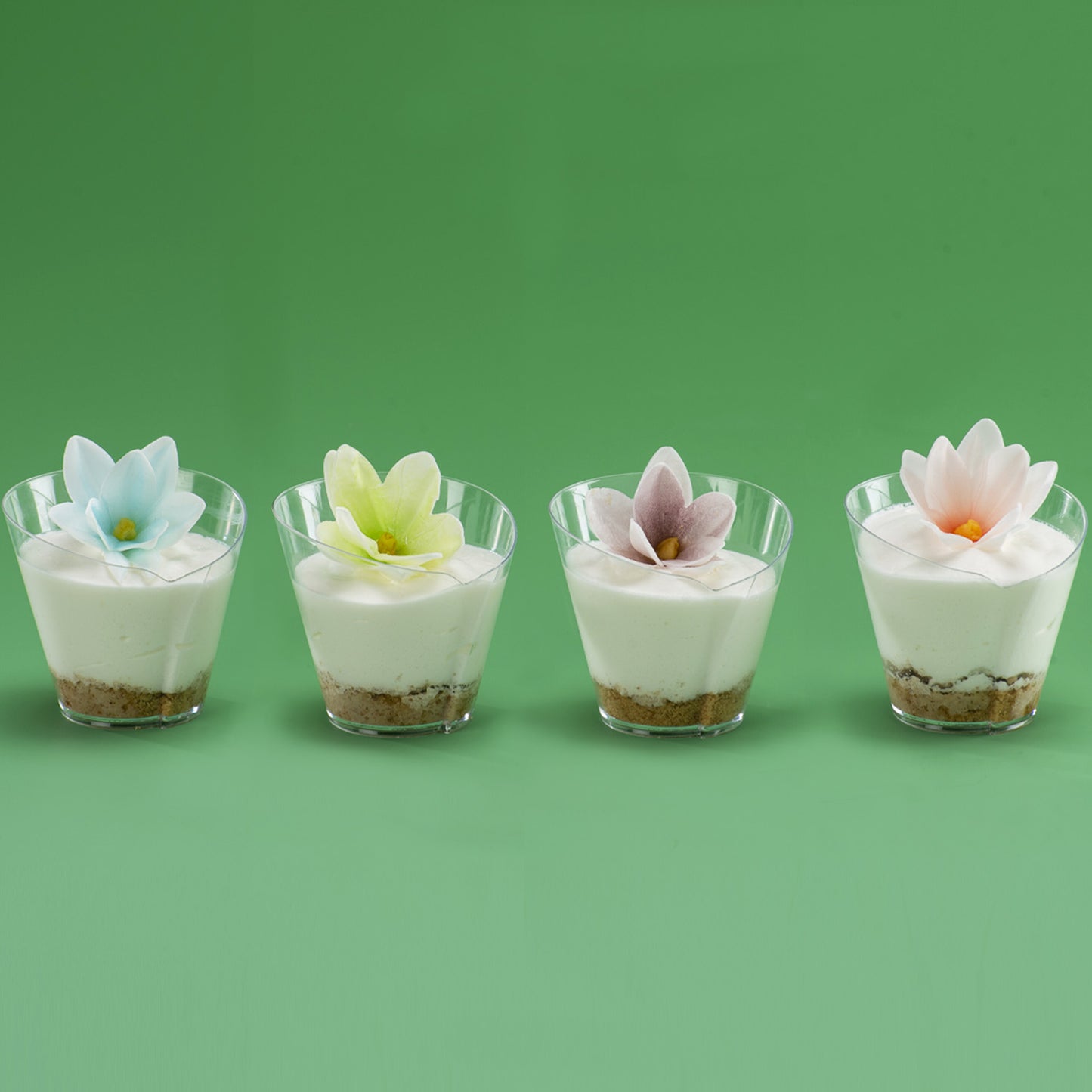 MINI FLORES DE OBLEA COMESTIBLES 3.5 CM 35 UD