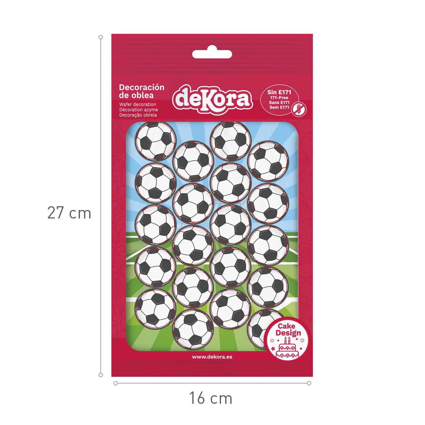 MINI DISCOS PARA CUPCAKES DE OBLEA DE BALONES FÚTBOL DE 3,4CM