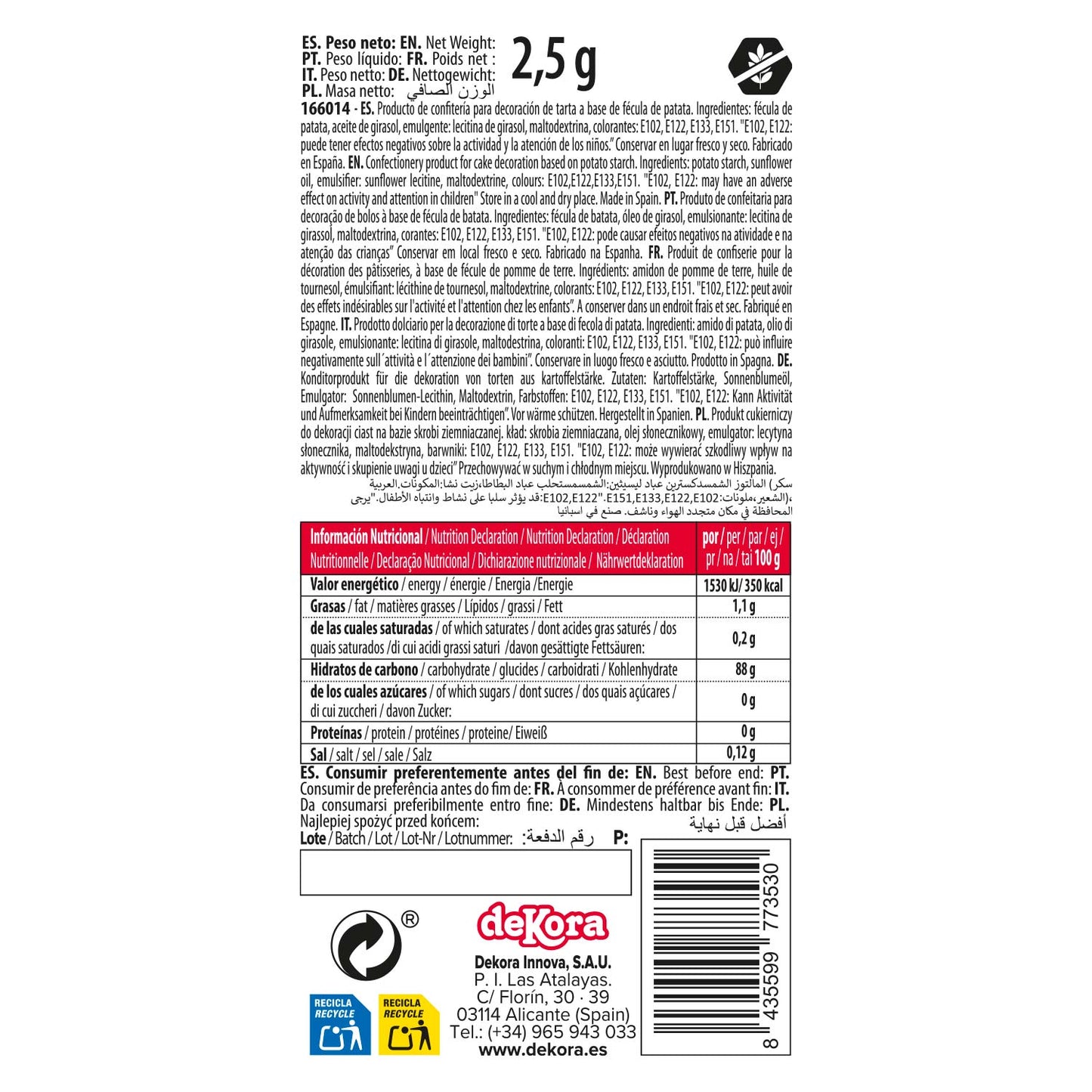 MARIPOSAS DE OBLEA COMESTIBLE 4,5 CM