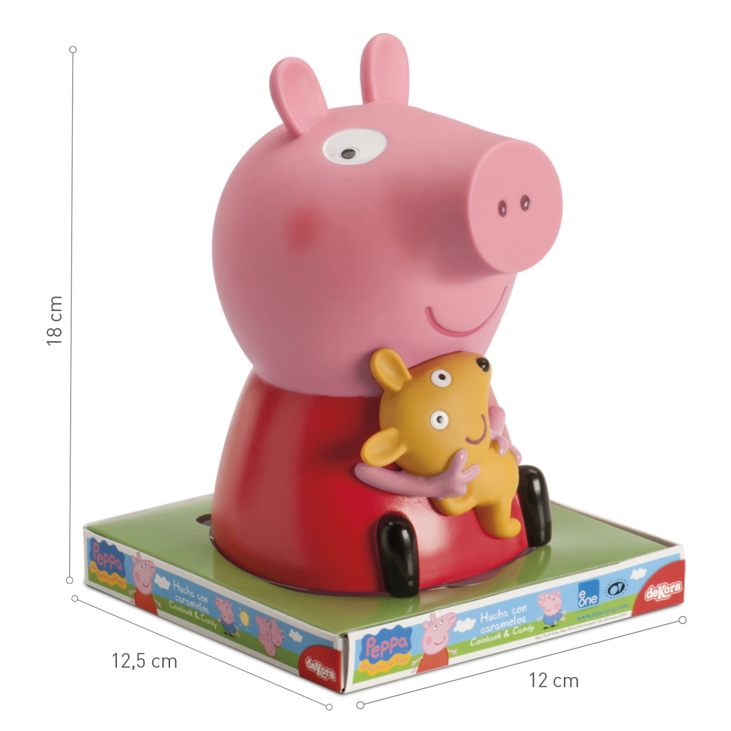 HUCHA PEPPA PIG CON PIRULETAS 24GR