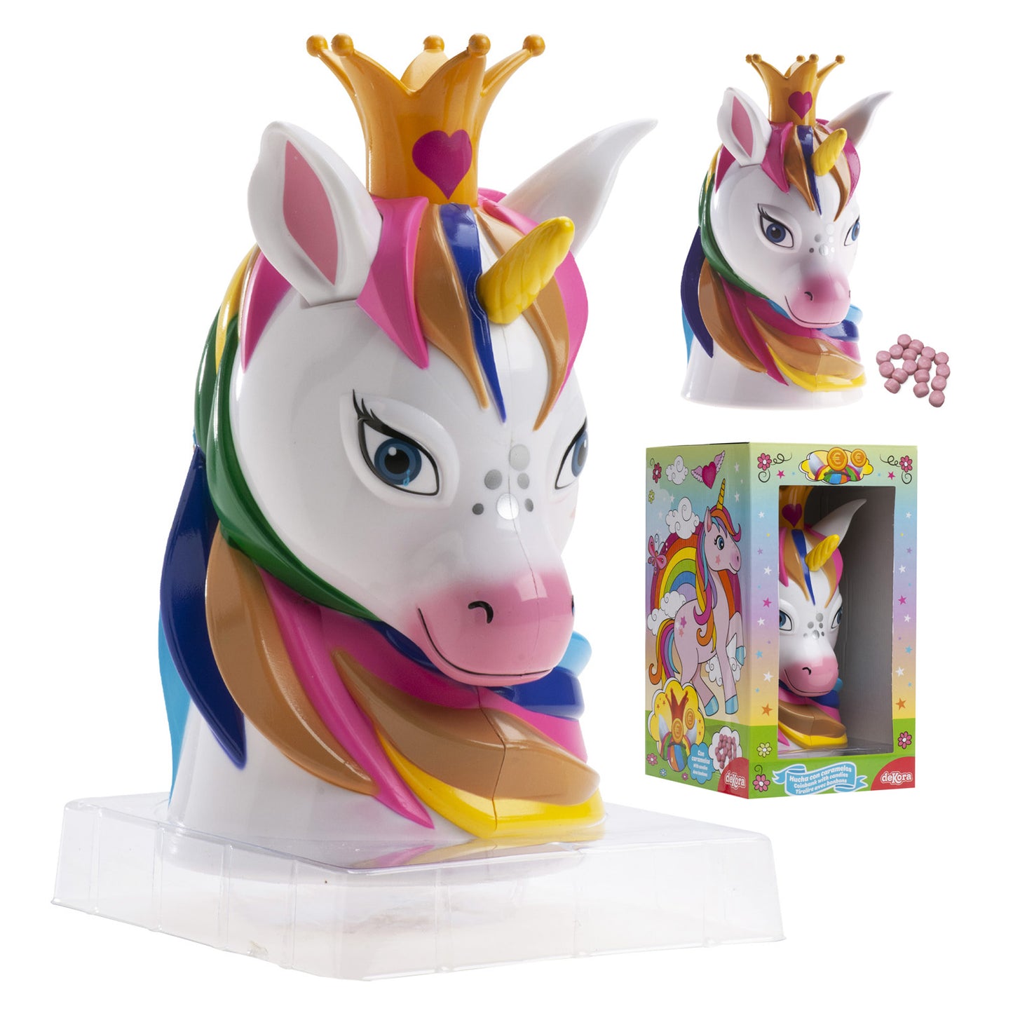 HUCHA UNICORNIO CON CARAMELOS 30GR