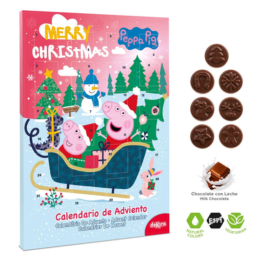 CALENDARIO ADVIENTO NAVIDAD PEPPA PIG | 24 Chocolates