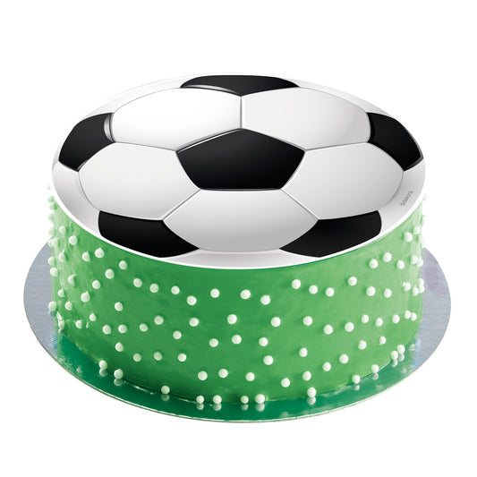 DISCO PARA TARTAS DE BALON DE FUTBOL DE 16CM