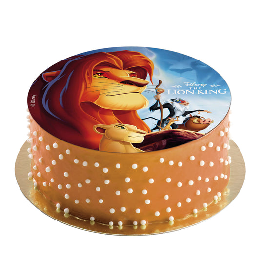 OBLEA PARA TARTAS DEL REY LEON REDONDA DE 20CM