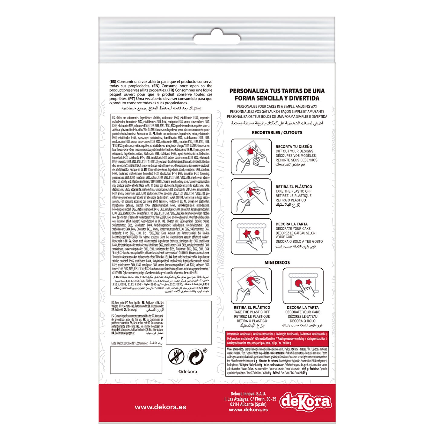 MIX DISCOS COMESTIBLES MICKEY & MINNIE - 6 UNIDADES