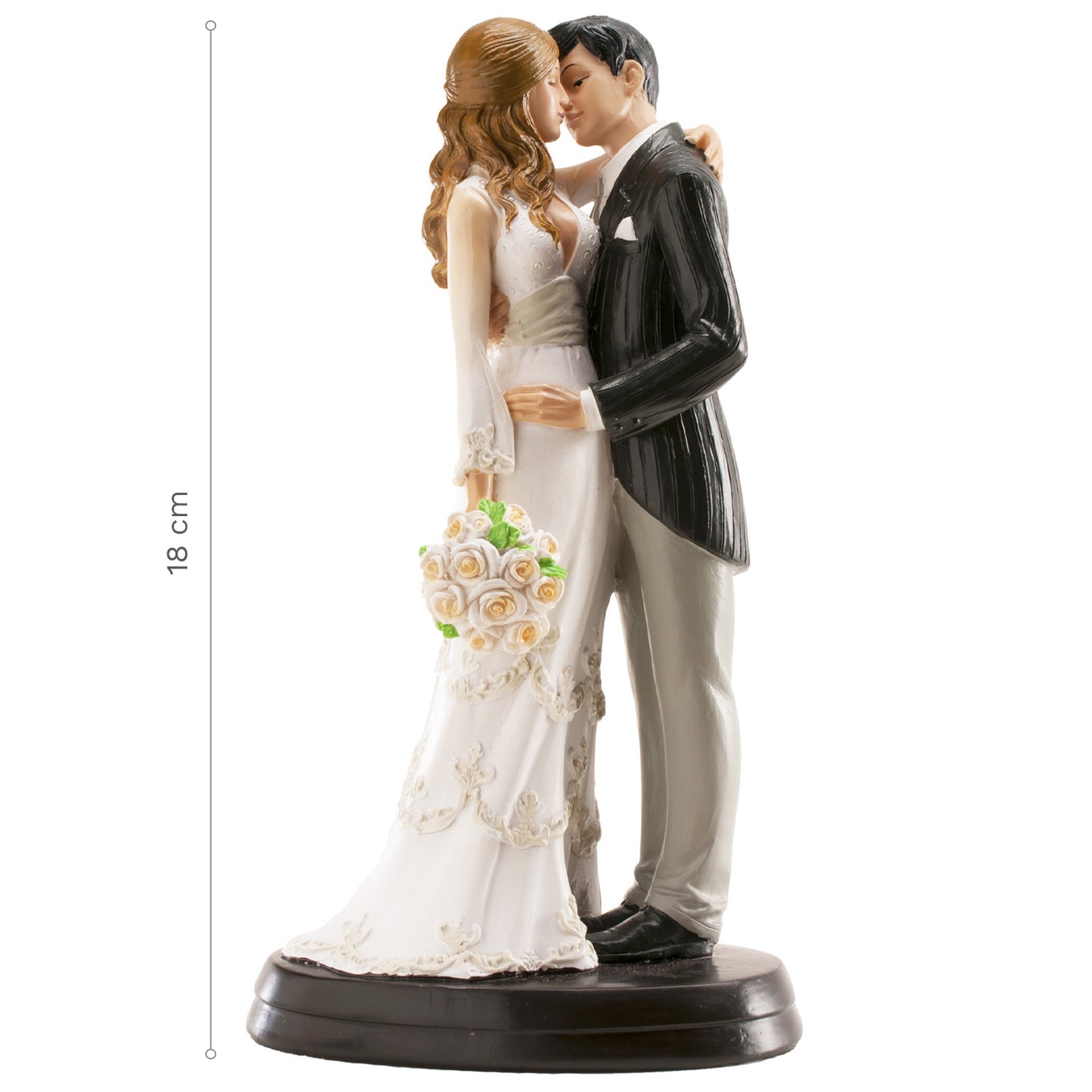 FIGURA TARTA BODA PAREJA MARIA Y JUAN 18 CM