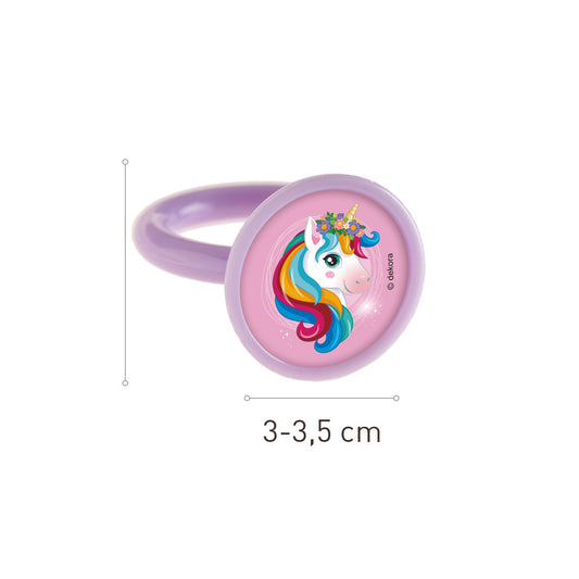 ANILLOS DE UNICORNIO PARA DECORAR - 50 UDS