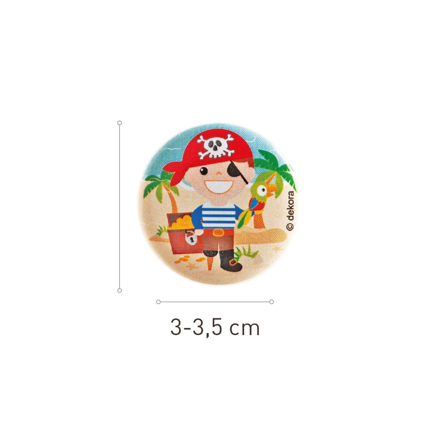 FIGURAS DE PIRATAS PARA DECORAR - 50 UDS