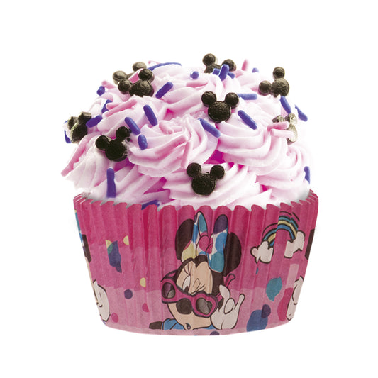 CAPSULAS CUPCAKE MINNIE MOUSE - 25 UDS