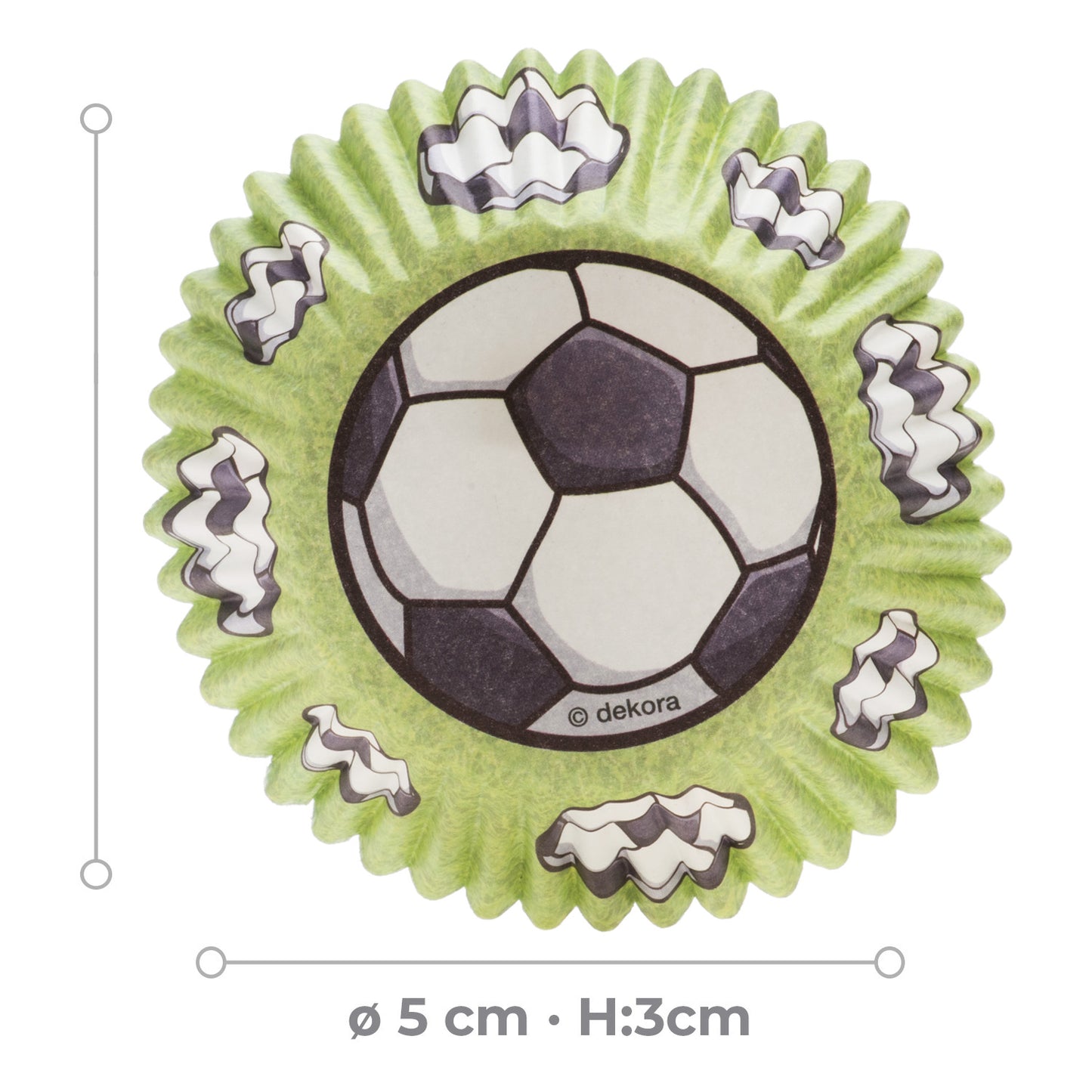 CAPSULAS CUPCAKE FÚTBOL - 25 UDS