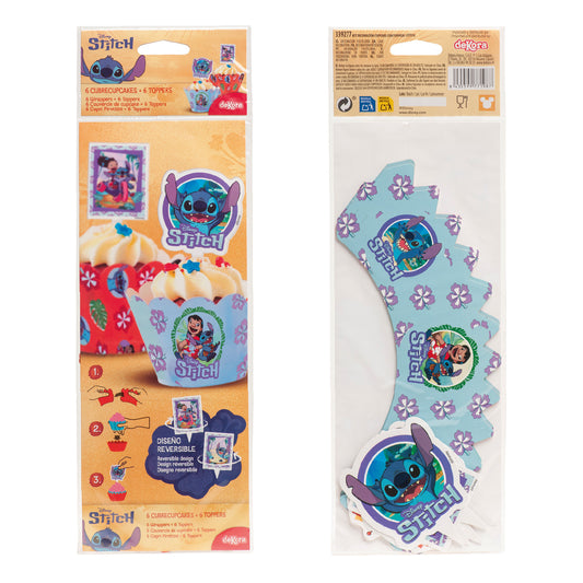 KIT DECORACION CUPCAKES STITCH