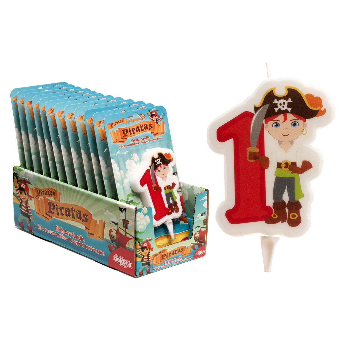 VELA CUMPLEAÑOS PIRATA Nº 7CM
