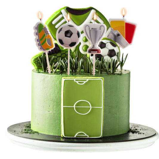VELAS TARTA CUMPLEAÑOS FÚTBOL 4UD