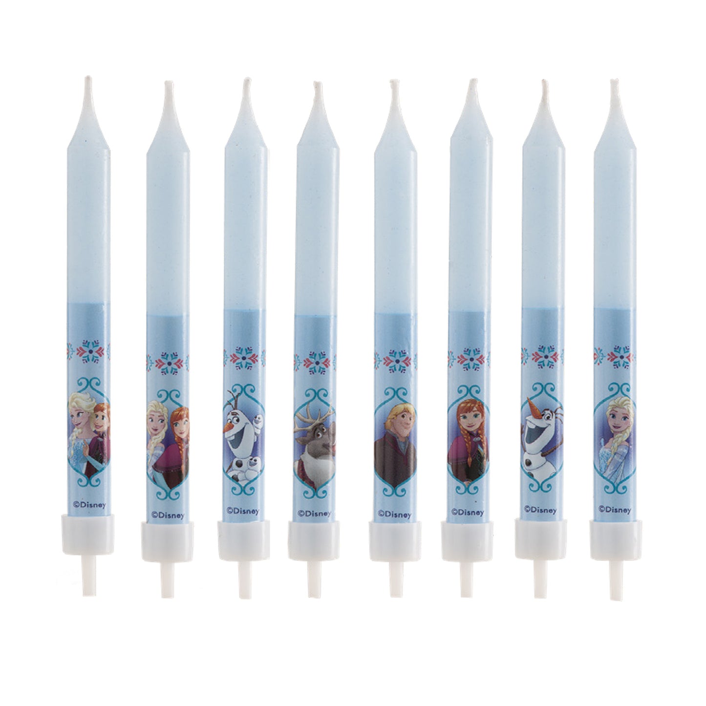 8 VELAS PALILLO TARTA CUMPLEAÑOS FROZEN