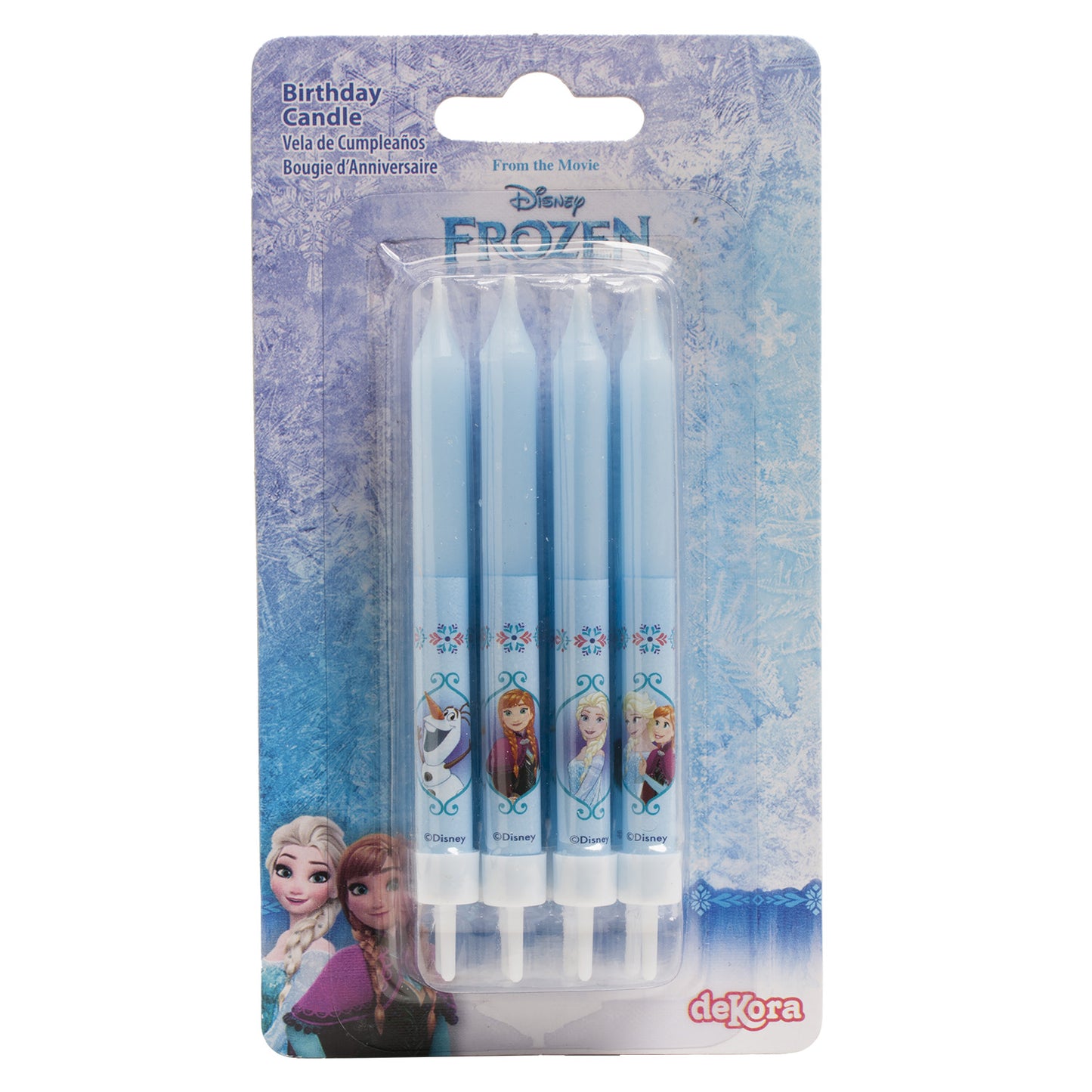 8 VELAS PALILLO TARTA CUMPLEAÑOS FROZEN