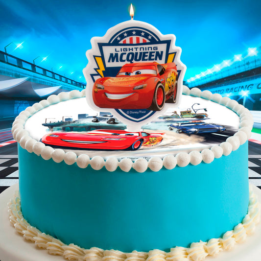 VELA TARTA CUMPLEAÑOS CARS 2D 7,5CM