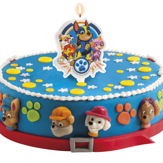 VELA TARTA CUMPLEAÑOS PAW PATROL 2D 7,5CM