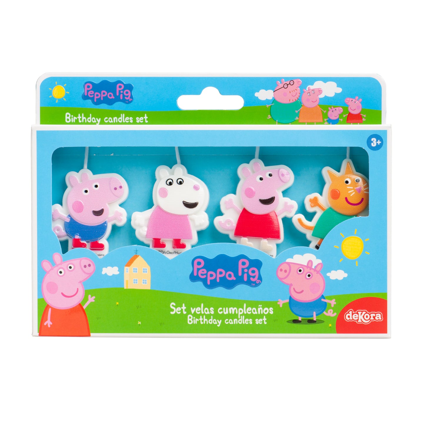 VELAS TARTA CUMPLEAÑOS PEPPA PIG 4UD