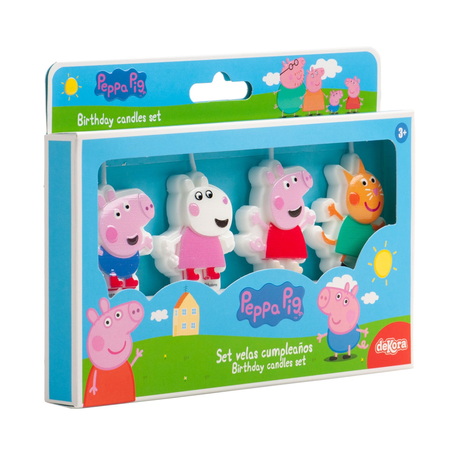 VELAS TARTA CUMPLEAÑOS PEPPA PIG 4UD