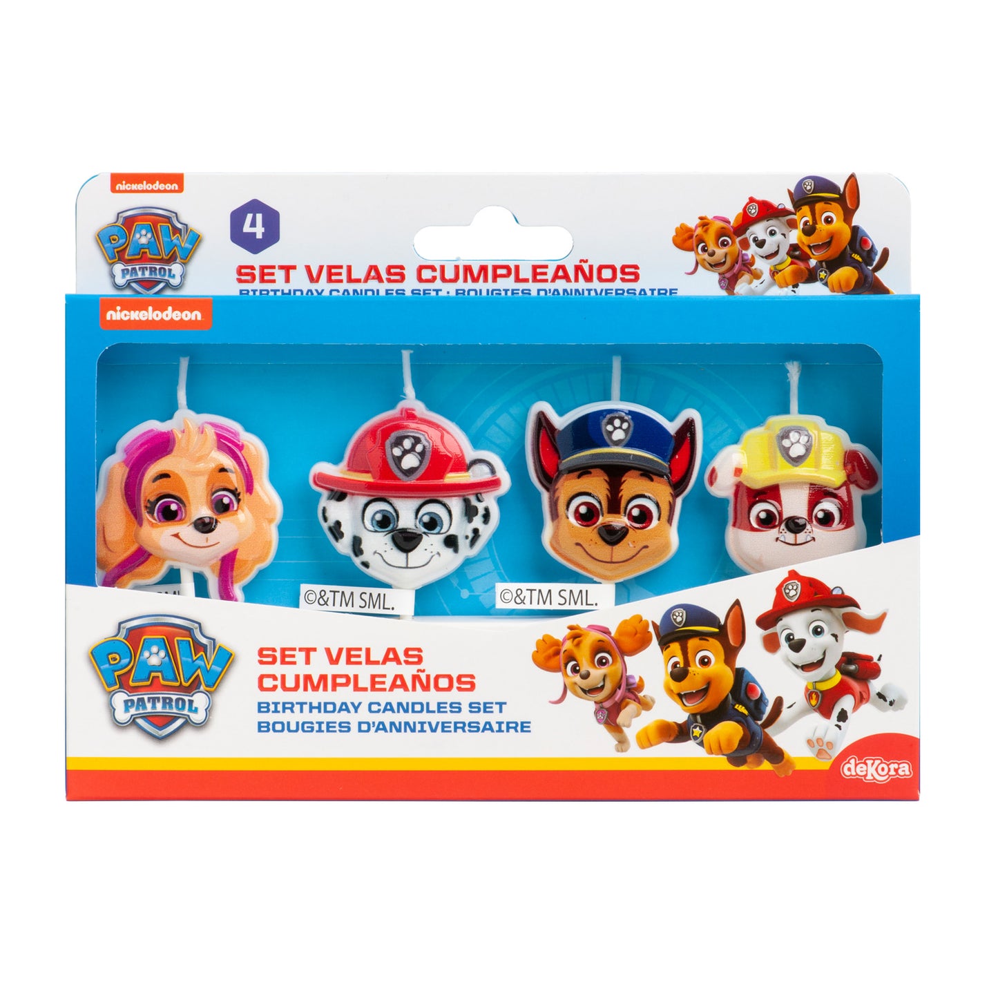 VELAS TARTA CUMPLEAÑOS PATRULLA CANINA 4UD