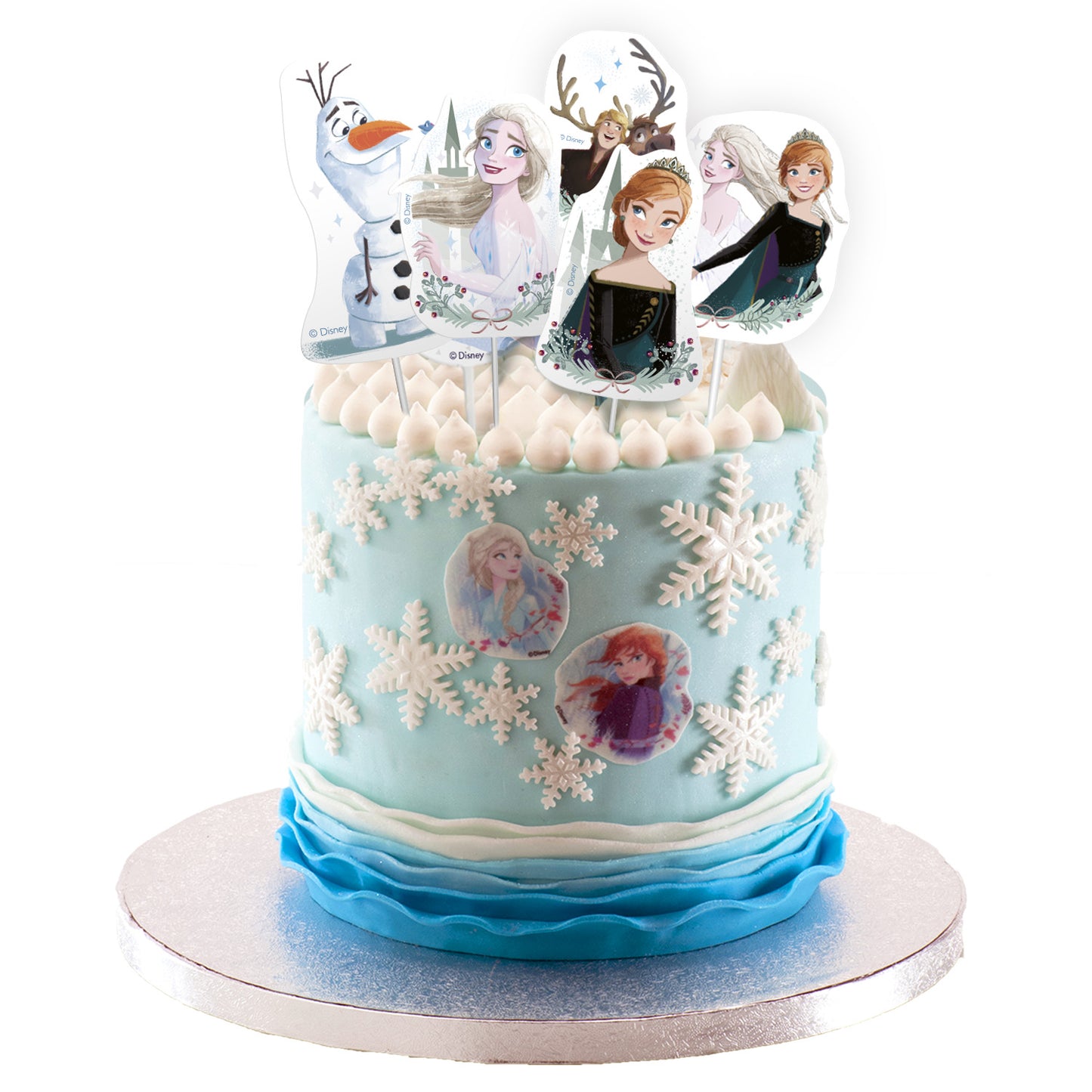 CAKE TOPPERS PAPEL FROZEN - 16 UD