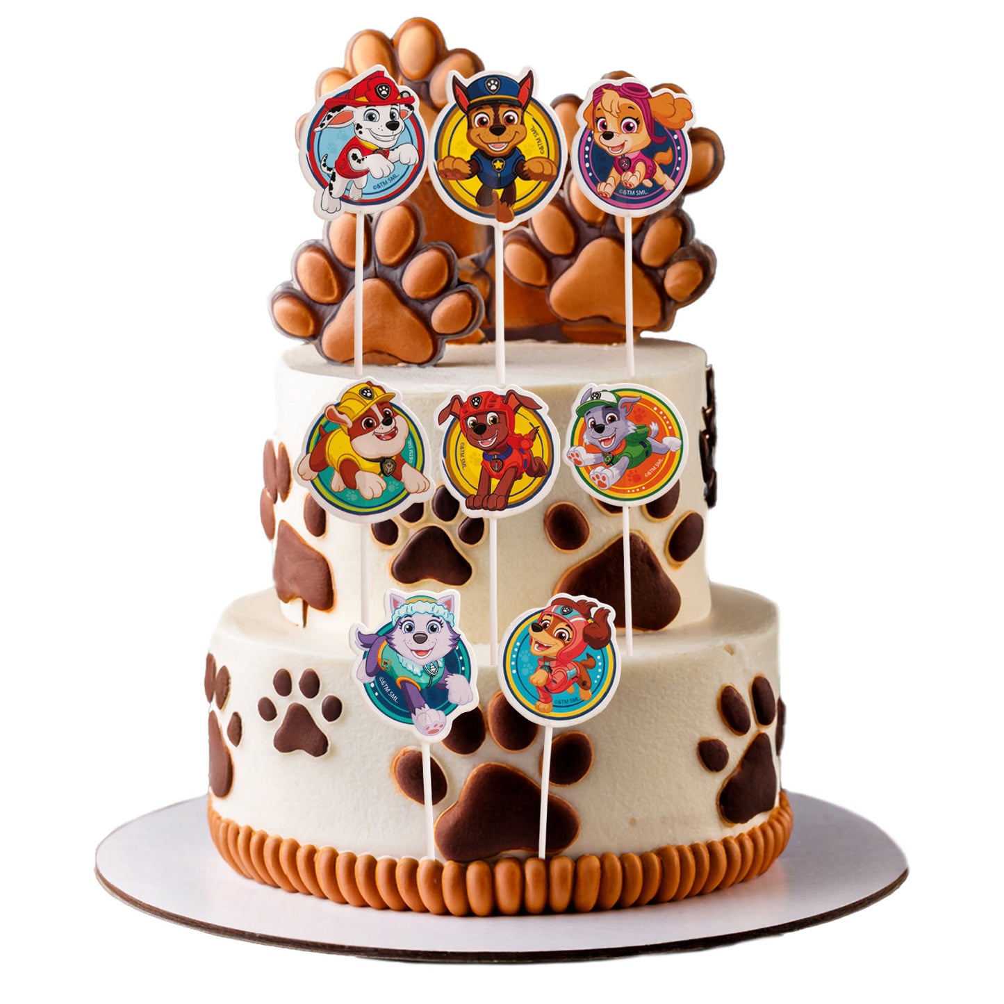 CAKE TOPPERS PAPEL PATRULLA CANINA - 16 UD