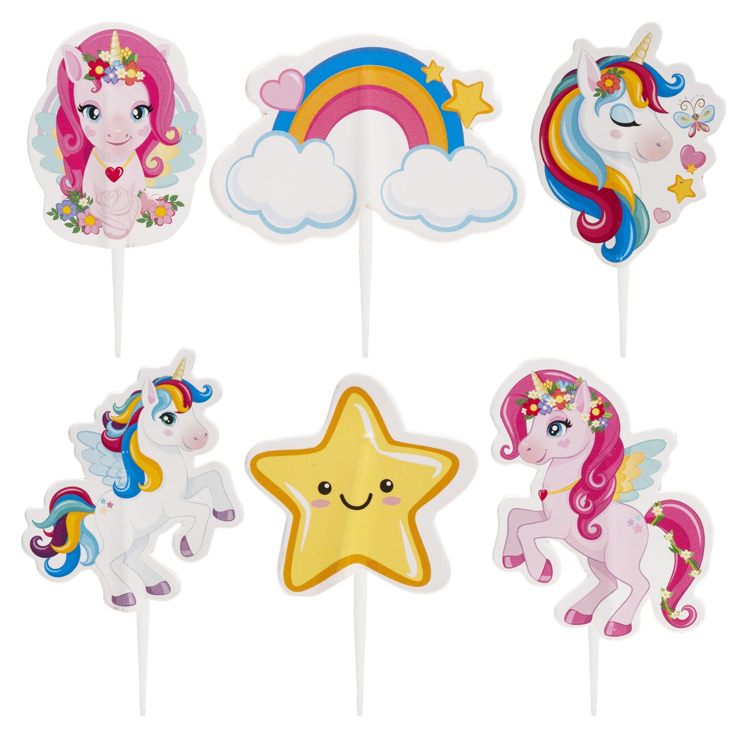 CAKE TOPPERS PAPEL UNICORNIO TESIA - 30 UD