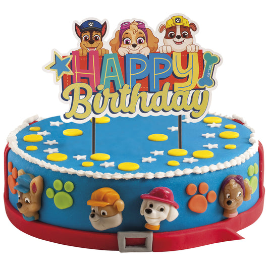 CAKE TOPPER PAPEL PATRULLA CANINA 17x15 CM