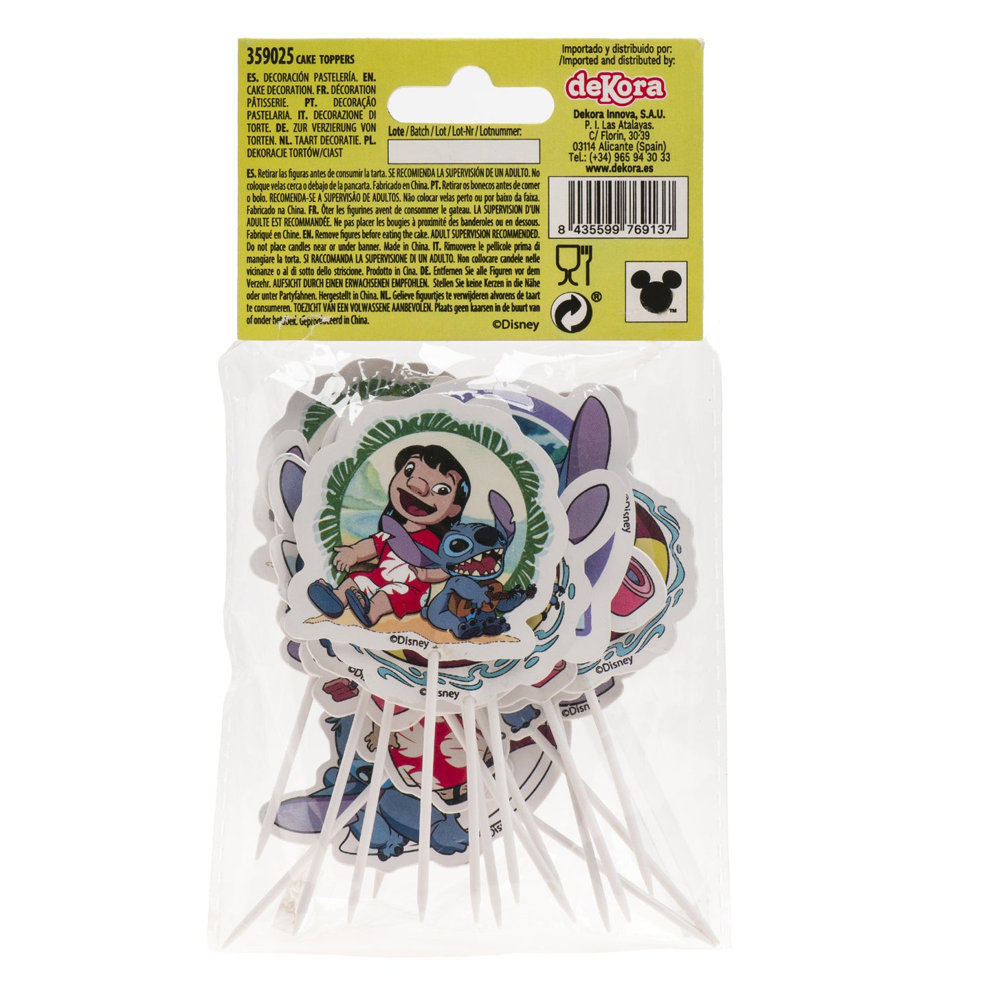 CAKE TOPPERS PAPEL STITCH - 16 UD