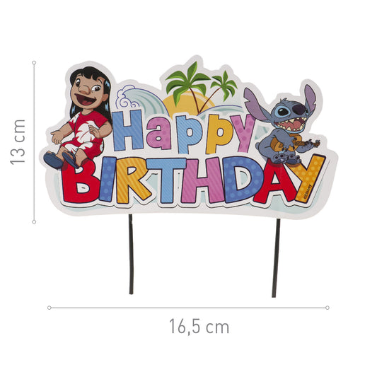 CAKE TOPPER PAPEL STITCH 17,5CM
