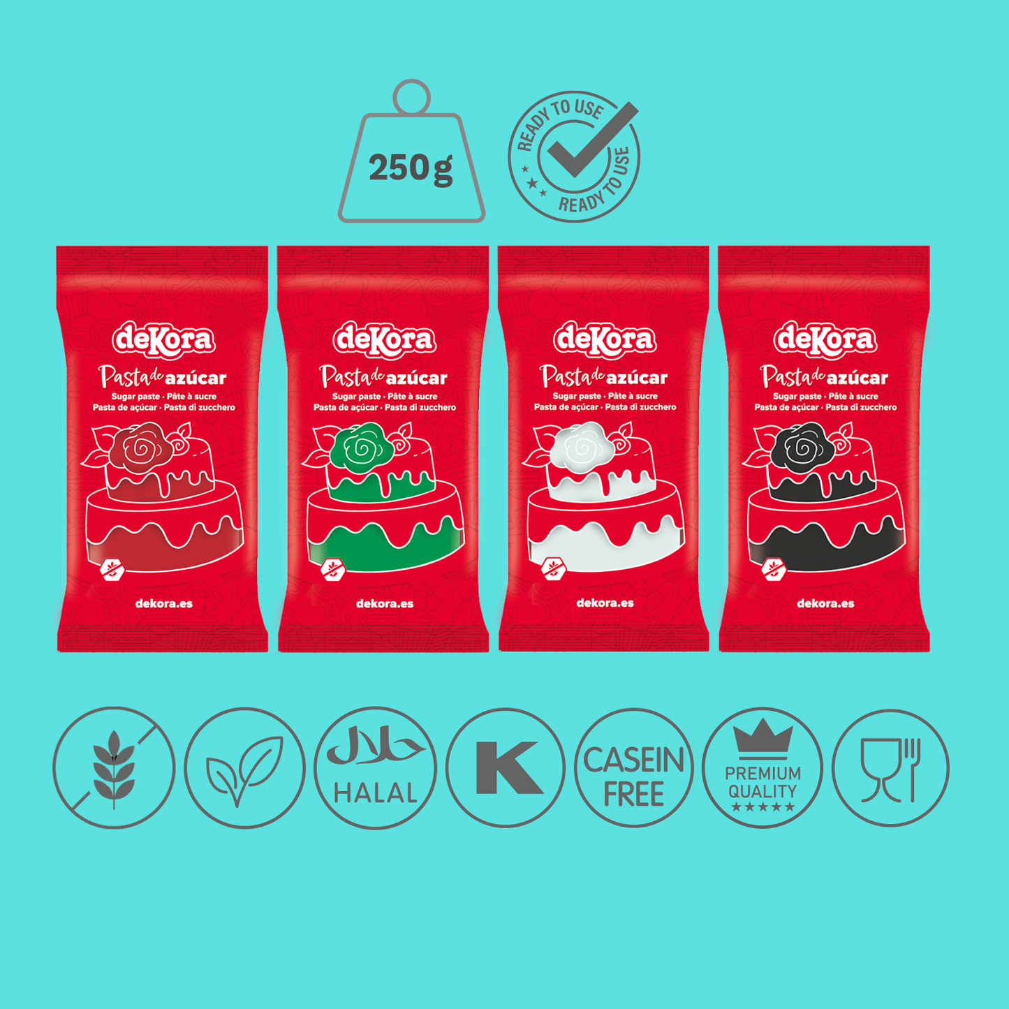 FONDANT PARA TARTAS 250G