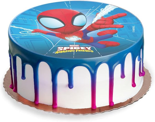 OBLEA PARA TARTAS DE SPIDEY REDONDA DE 20CM