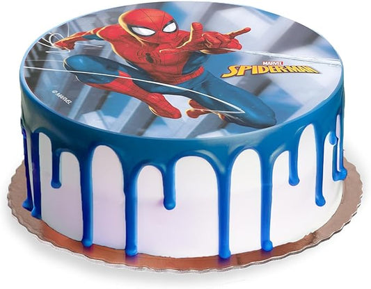 OBLEA PARA TARTAS DE SPIDERMAN REDONDA DE 20CM