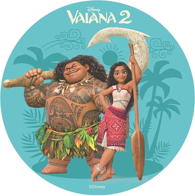 OBLEA PARA TARTAS DE VAIANA REDONDA DE 20CM