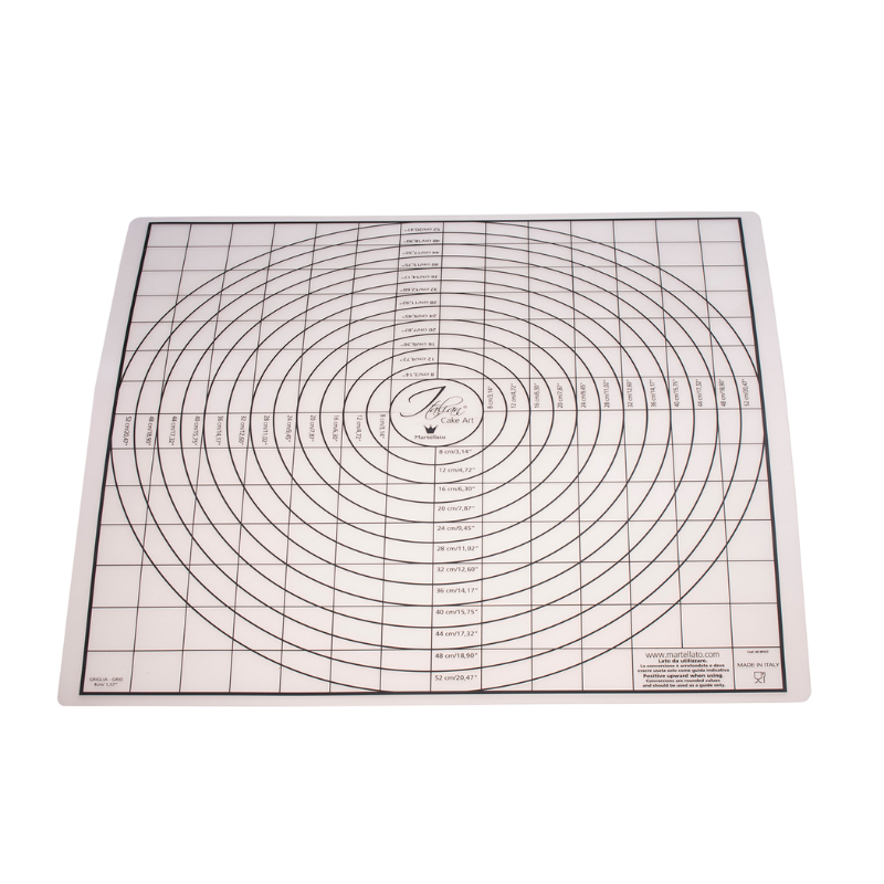 TAPETE ANTIDESLIZANTE FONDANT CIRCULOS CONCENTRICOS 60X58CM