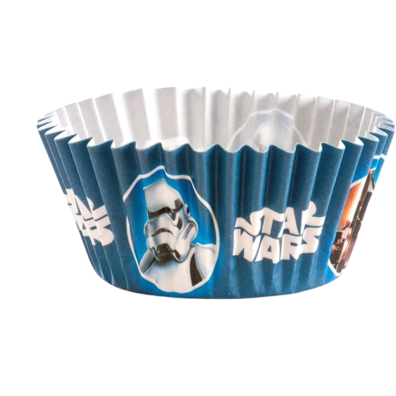 BLISTER 50 CÁPSULAS CUPCAKE STARWARS 5 CM