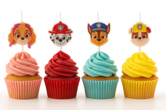 VELAS TARTA CUMPLEAÑOS PATRULLA CANINA 4UD