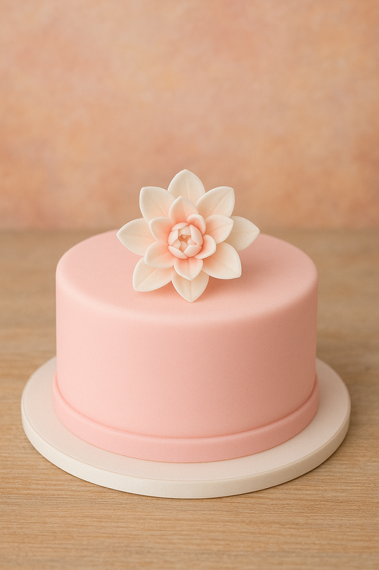 DALIA GIGANTE OBLEA COLOR ROSADO 12,5CM