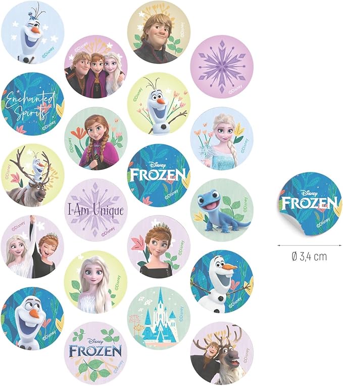 MINI DISCOS DE OBLEA DE FROZEN REDONDOS DE 3,4CM