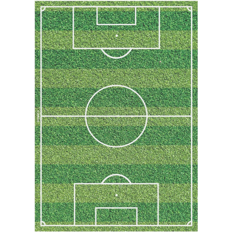OBLEA PARA TARTAS DE CAMPO DE FUTBOL RECTANGULAR DE 15X21CM