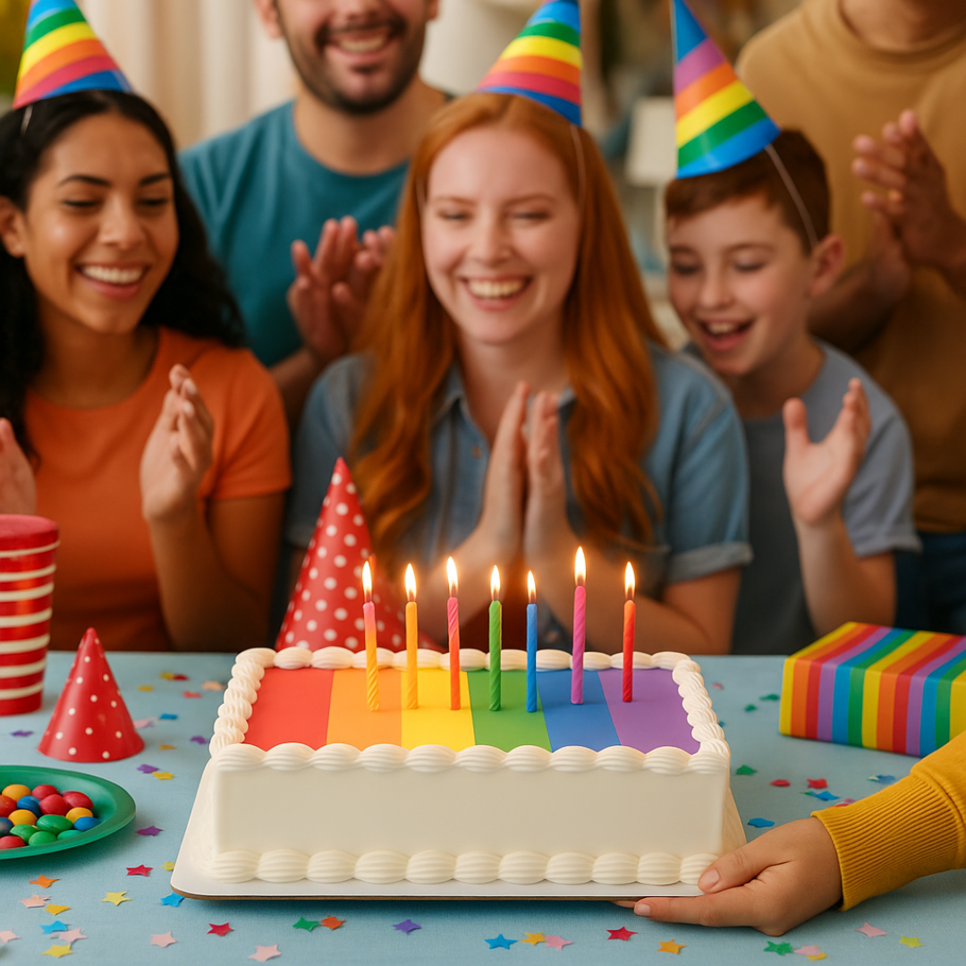 OBLEA PARA TARTAS DE LGTBI RECTANGULAR DE 15X21CM