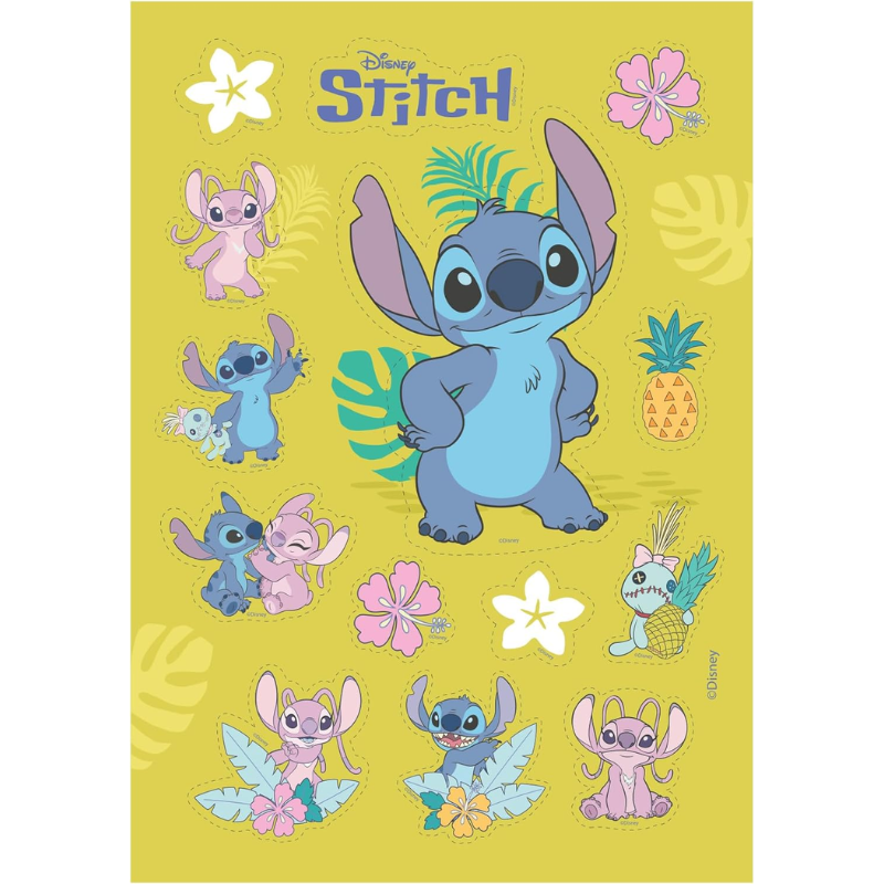 OBLEA PARA TARTAS DE STITCH RECORTABLE