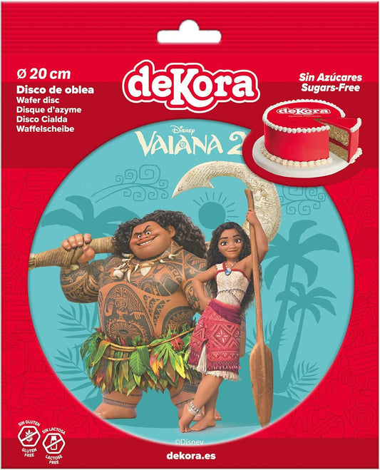 OBLEA PARA TARTAS DE VAIANA REDONDA DE 20CM