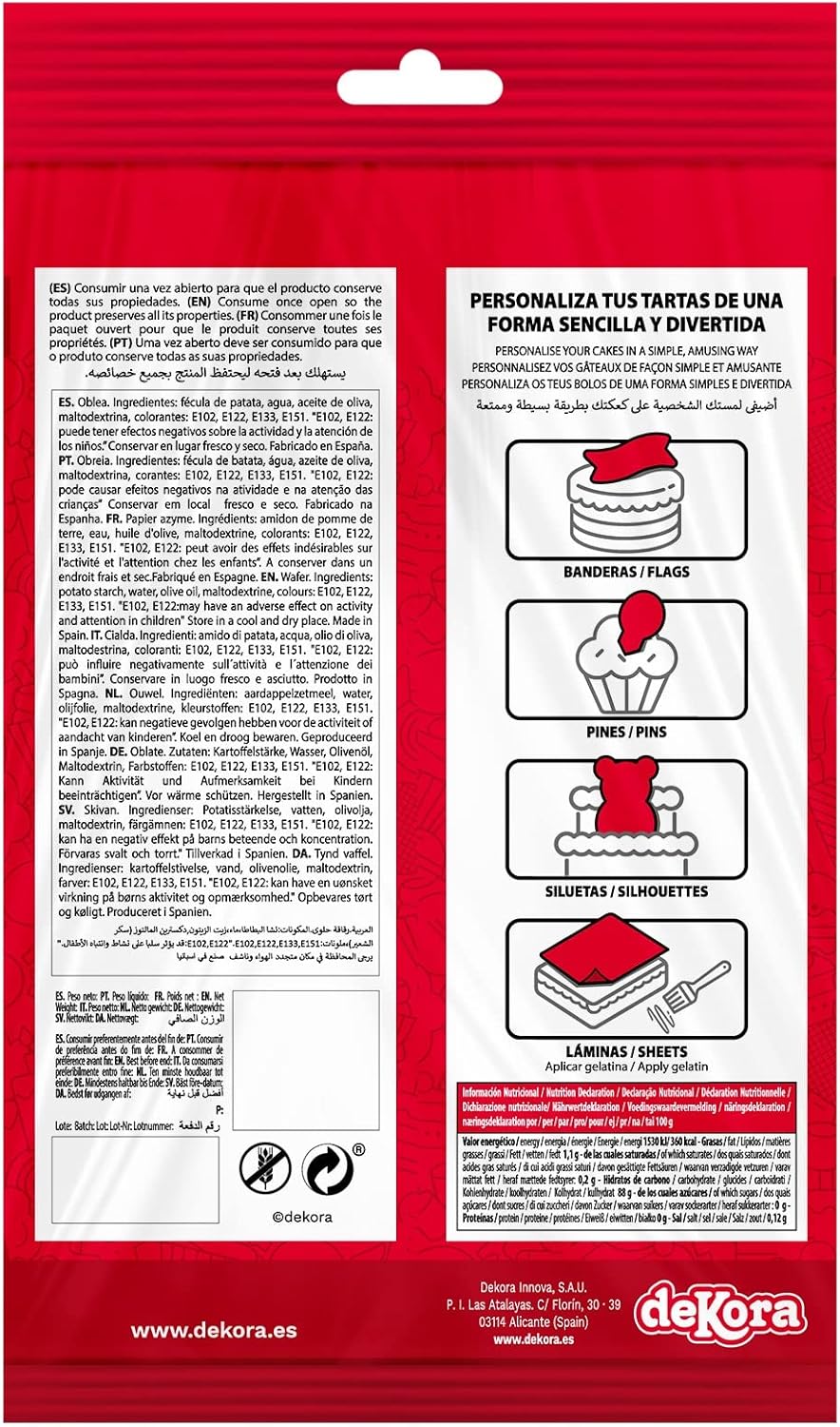 OBLEA PARA TARTAS DE PATRULLA CANINA RECTANGULAR DE 15X21CM