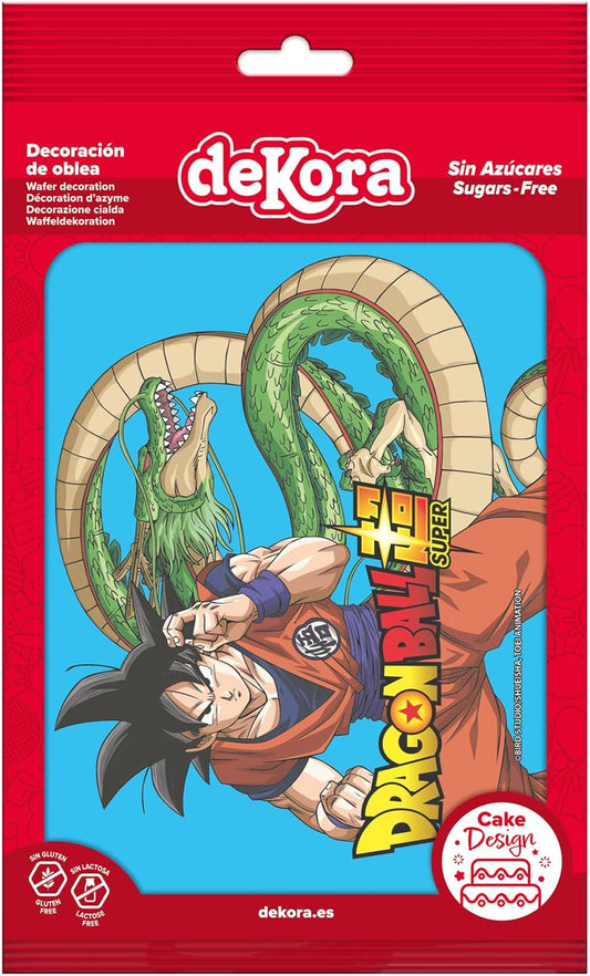OBLEA PARA TARTAS DE DRAGON BALL RECTANGULAR DE 15X21CM