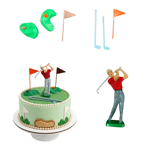 JUGADORES PARA TARTA DE GOLF - 7 PIEZAS